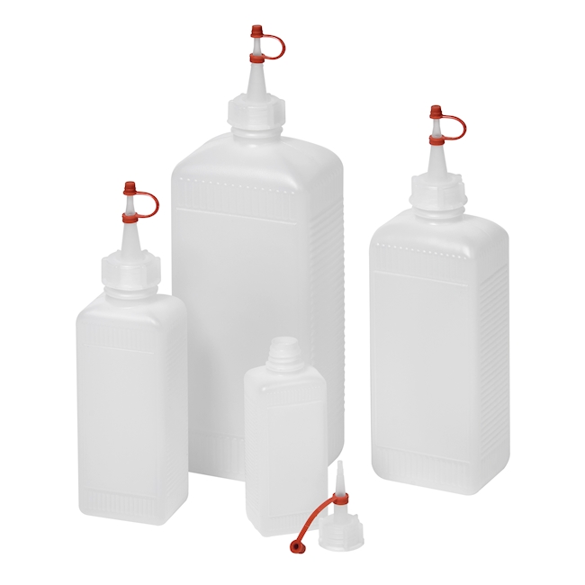 Dropper bottle rectangular 100 ml, PE-HD